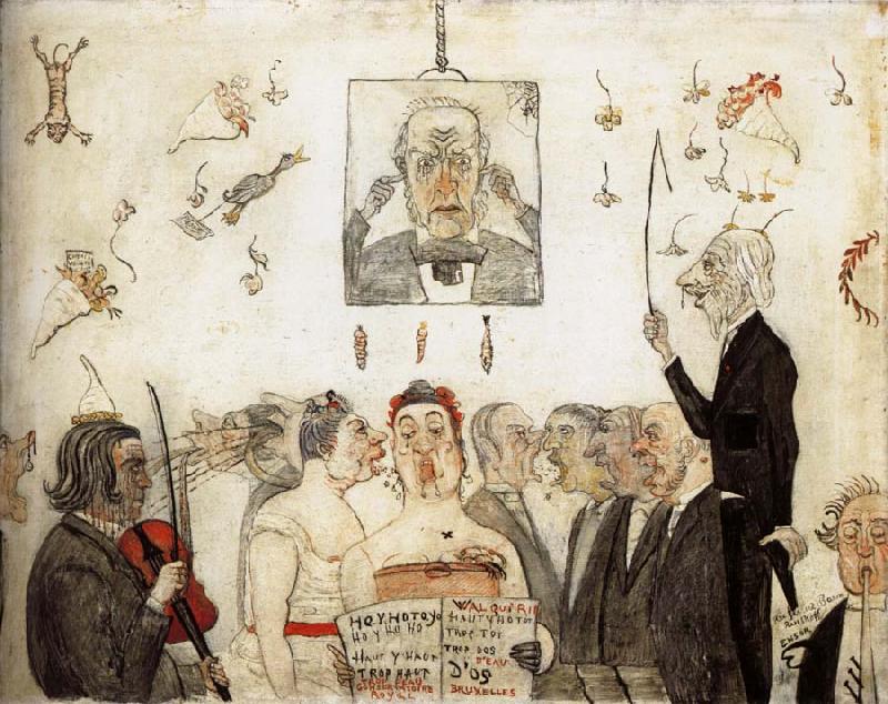 James Ensor At the Conservatory oil painting image